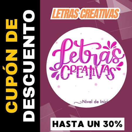 Letras Creativas Cupón descuento