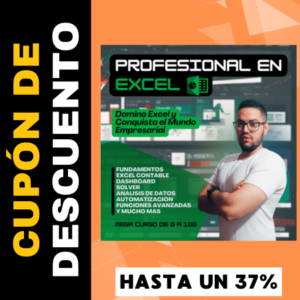 Curso Profesional de Excel Cupón descuento