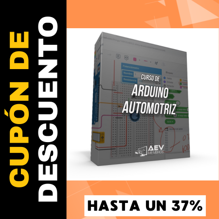 Curso de Arduino Automotriz Cupón descuento